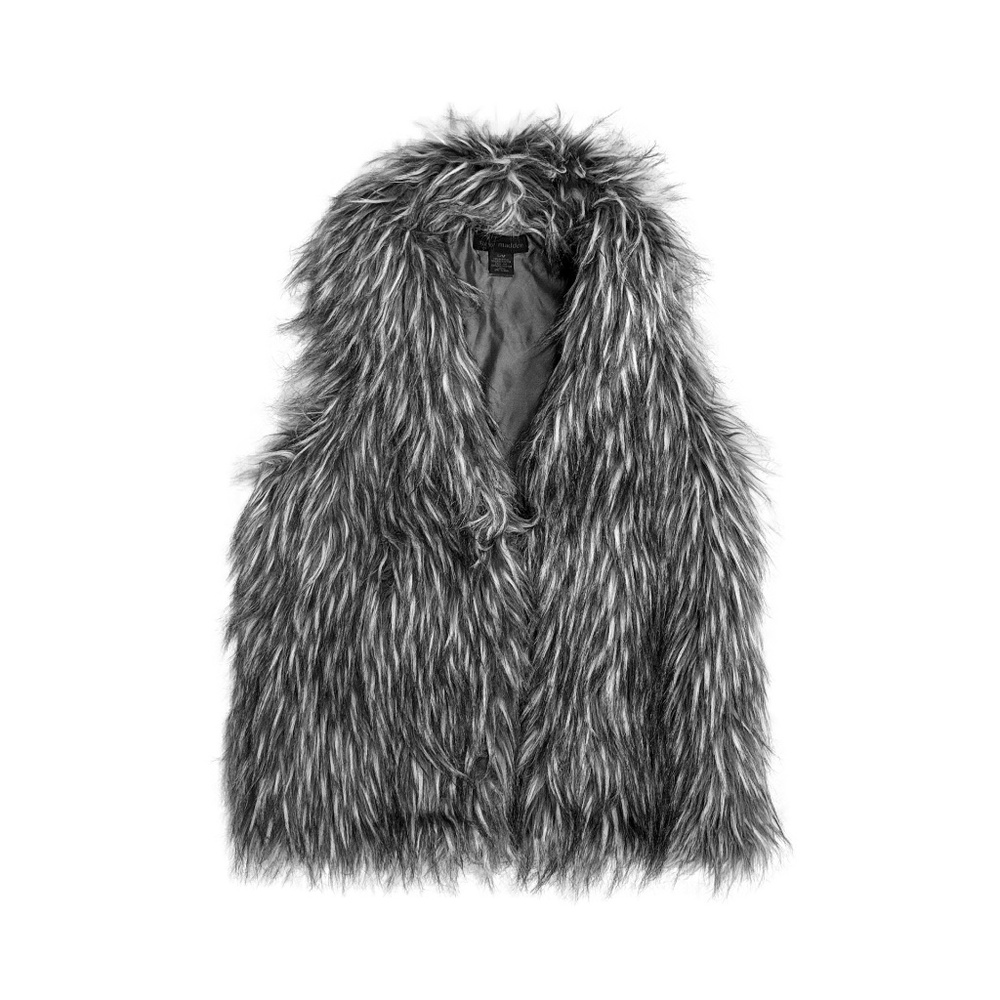Bohemian Style Shag Long Faux Fur Lined Clasped Vest